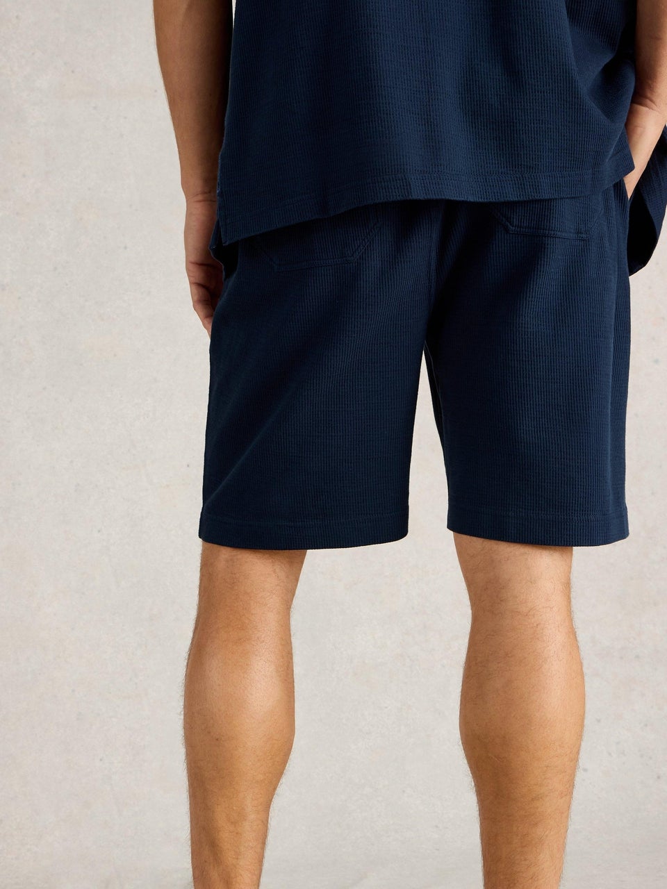 Gerippte Jerseyshorts