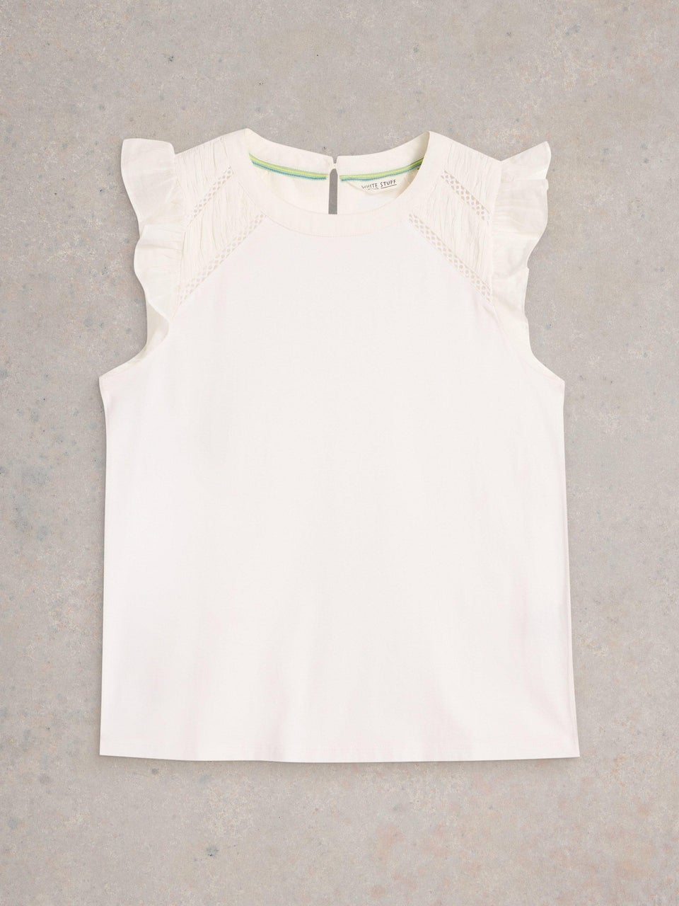 Top Paige aus Materialmix