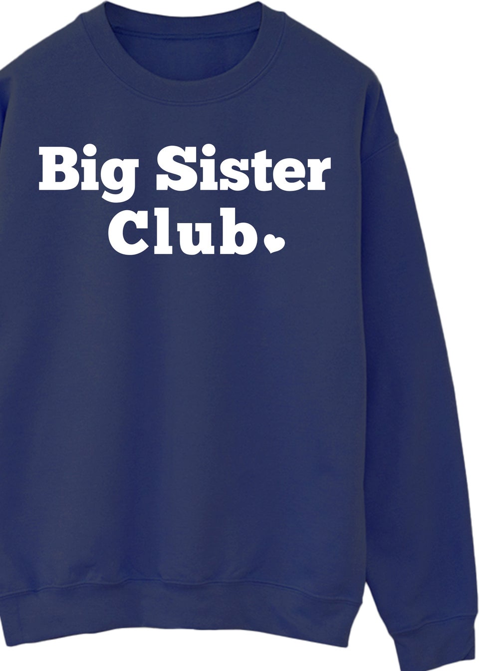 Brands In Big Sister Club Girls Navy Sweatshirt