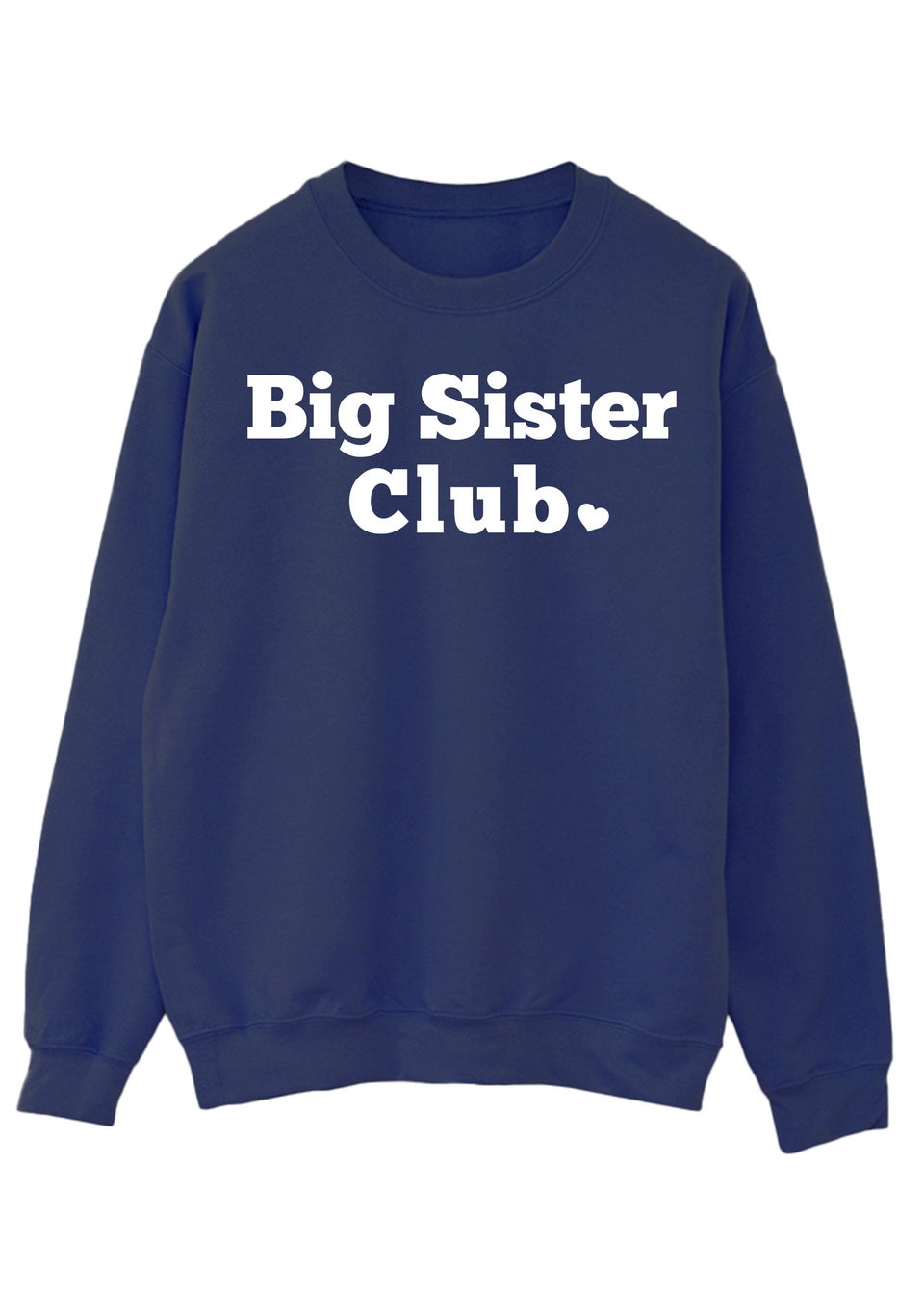 Brands In Big Sister Club Girls Navy Sweatshirt