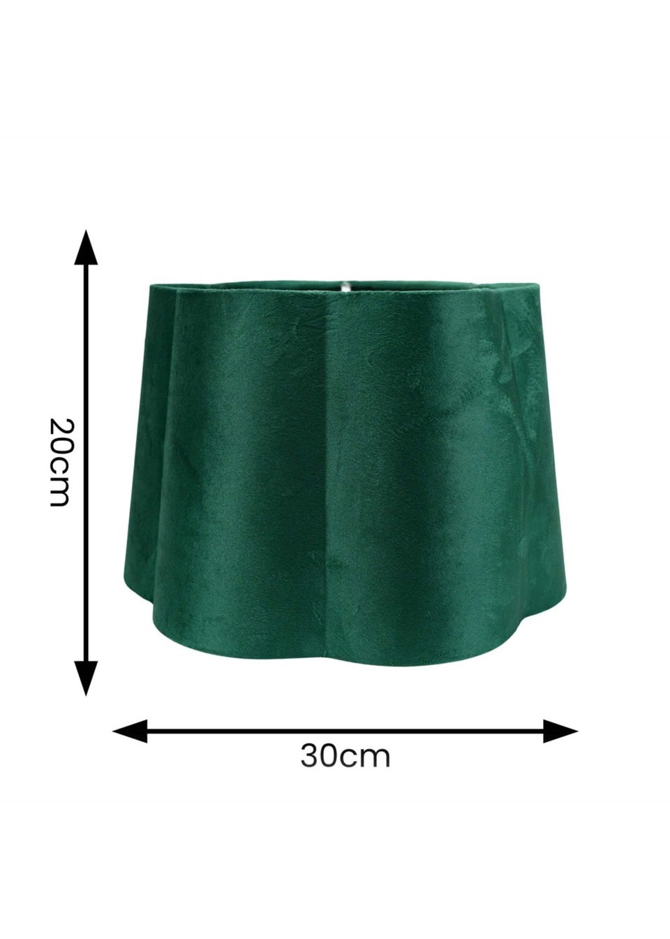 ValueLights Medium Amy Velvet Green Tapered Ceiling Pendant Shade