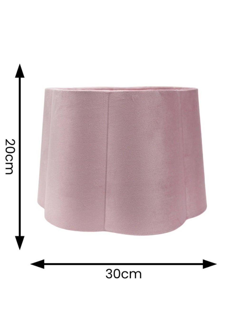 ValueLights Medium Amy Velvet Pink Tapered Ceiling Pendant Shade