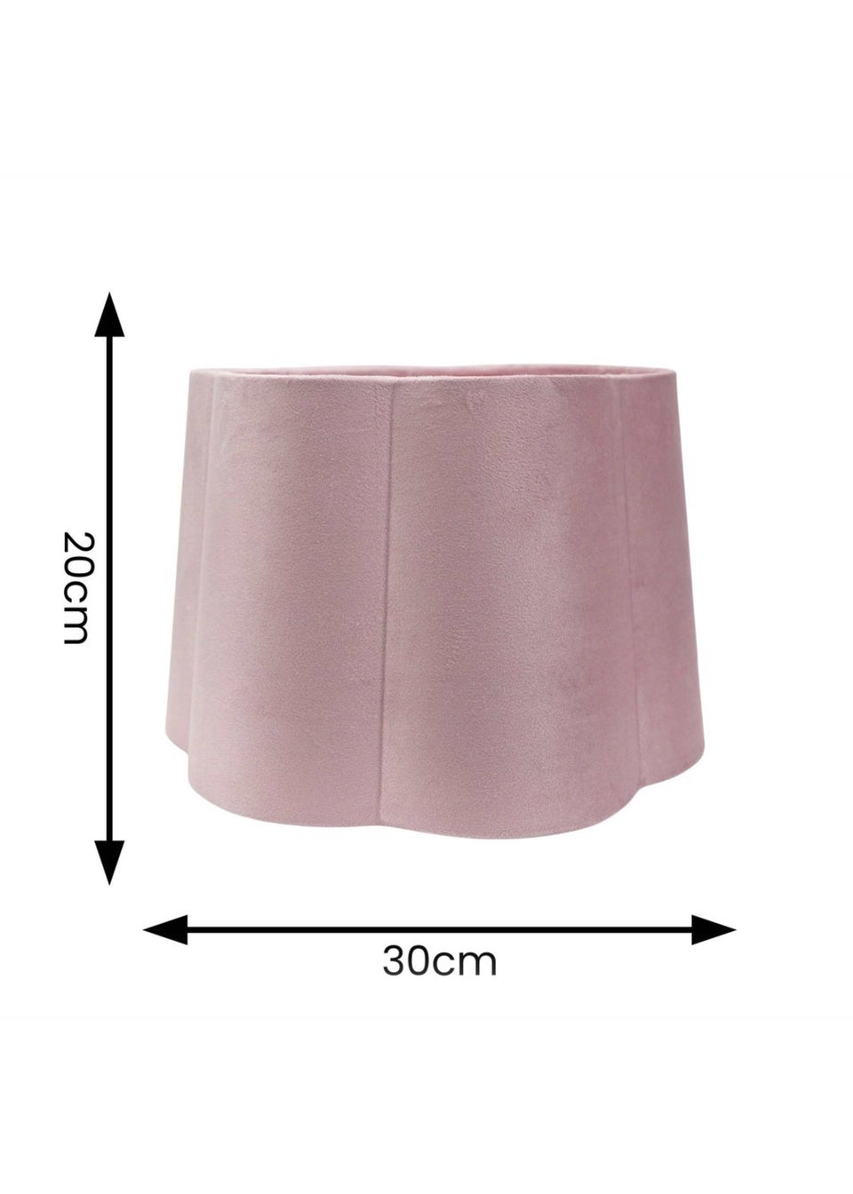 ValueLights Medium Amy Velvet Pink Tapered Ceiling Pendant Shade