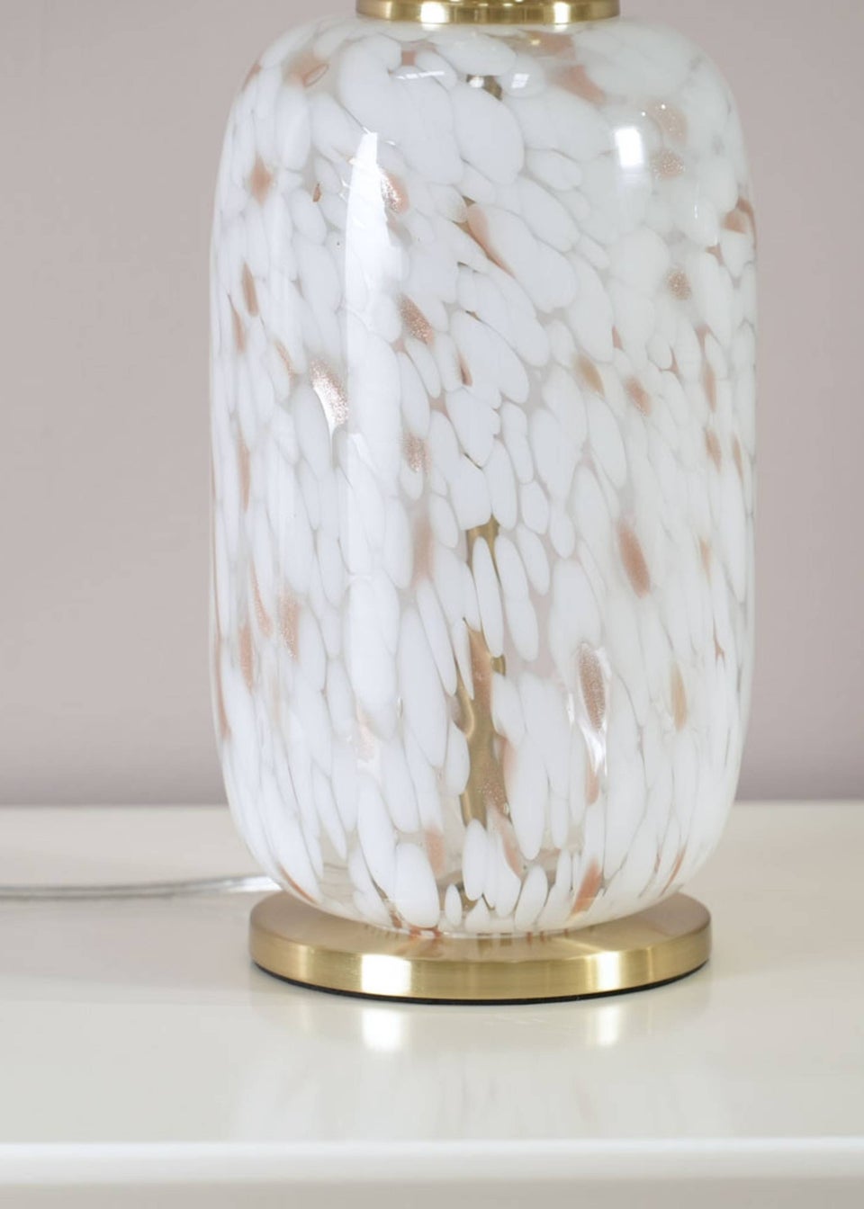 ValueLights India Painted White Table Lamp with Medium Tapered Shade
