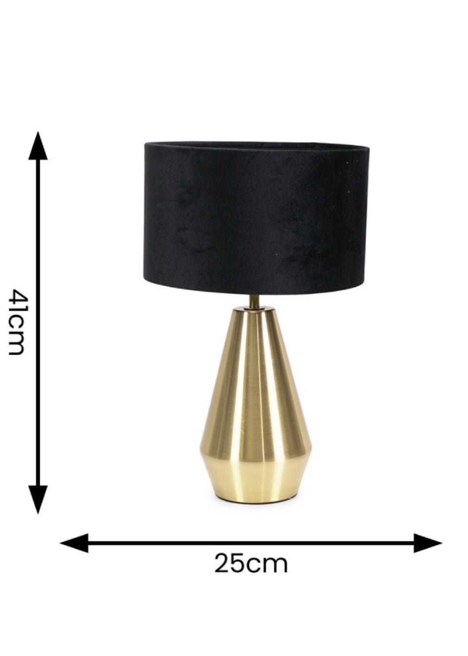 ValueLights Jax Dimmable Antique Brass Table Lamp with Small Drum Shade
