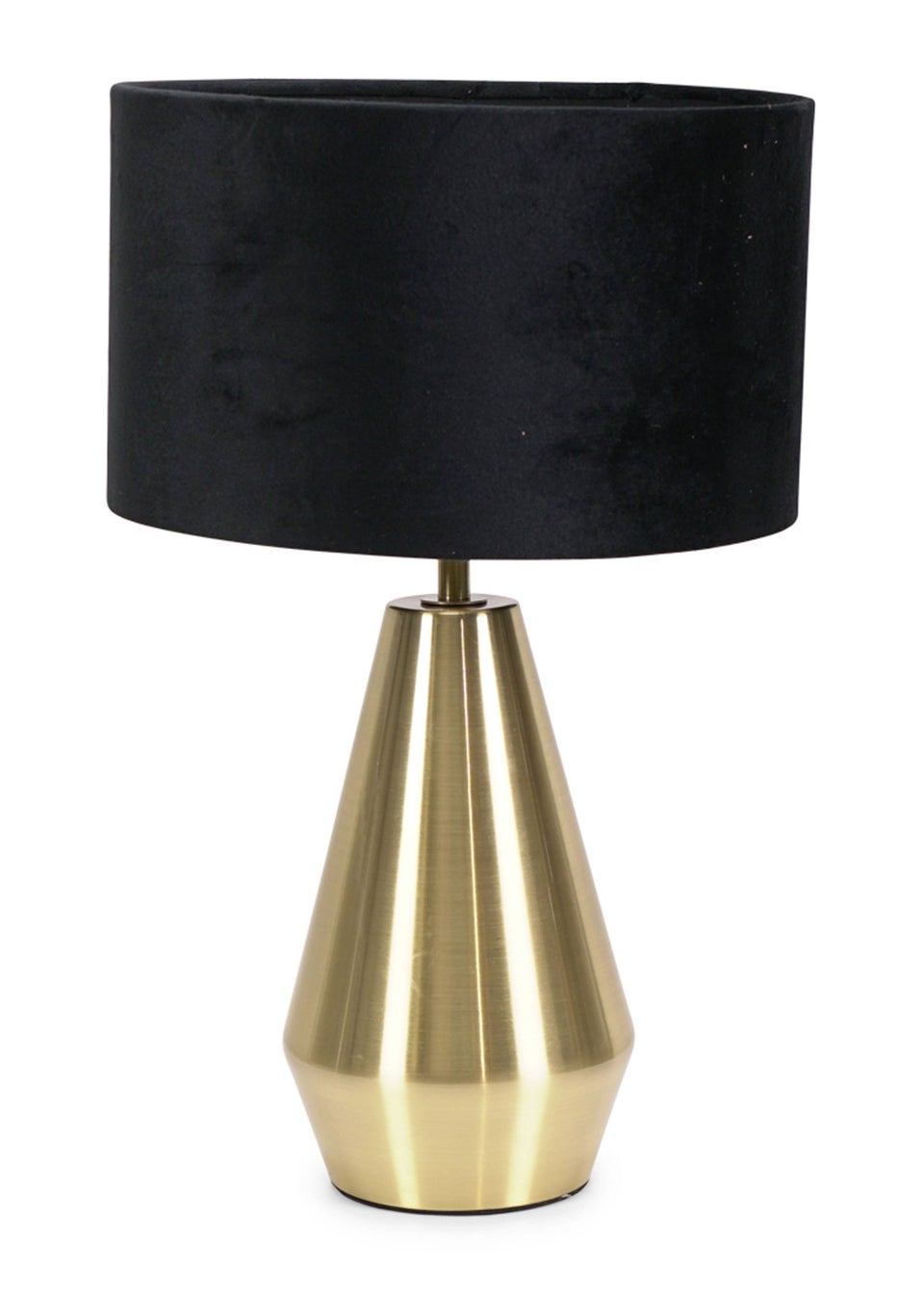 ValueLights Jax Dimmable Antique Brass Table Lamp with Small Drum Shade