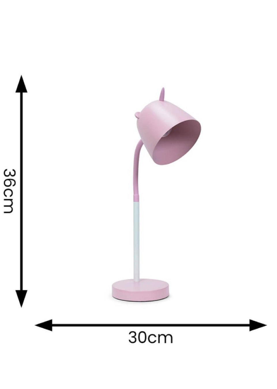 ValueLights Unicorn Painted Pink Table Lamp