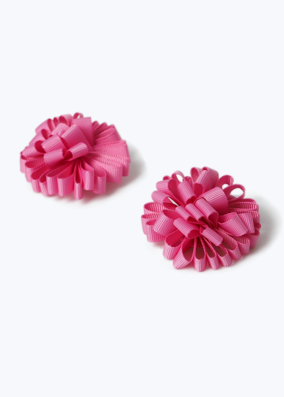 Muse Pink Ruffle Hair Clips