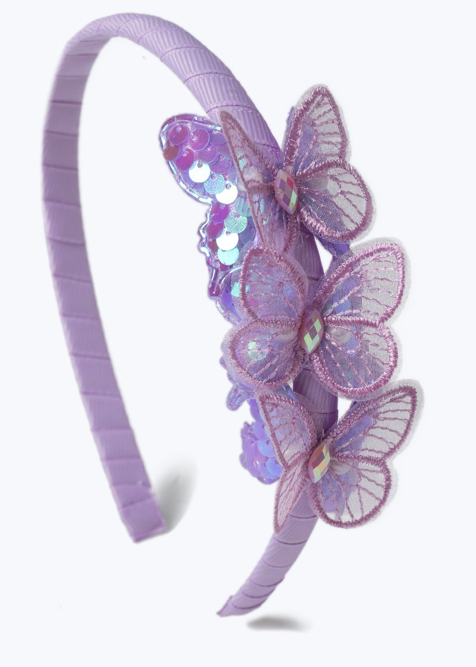 Flitzy Purple Butterfly Headband