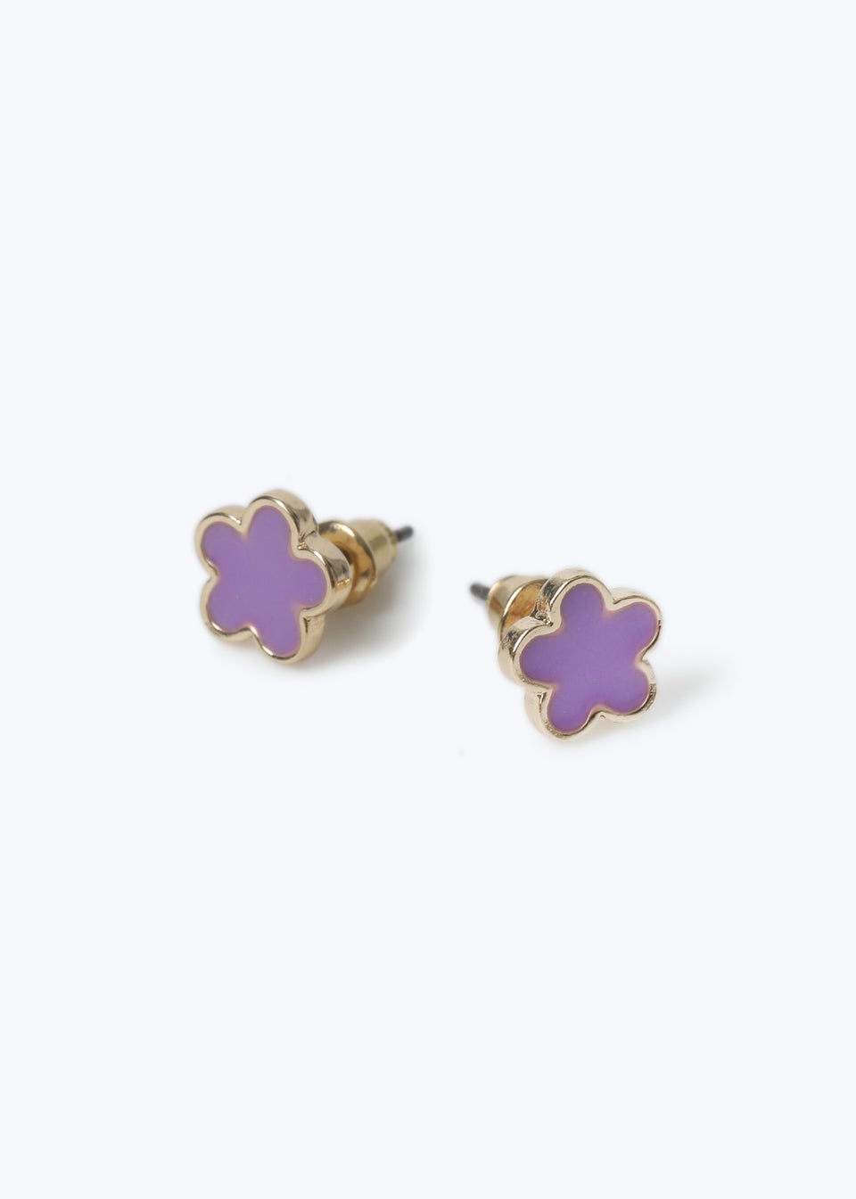 Muse Purple Flower Mini Me Earrings