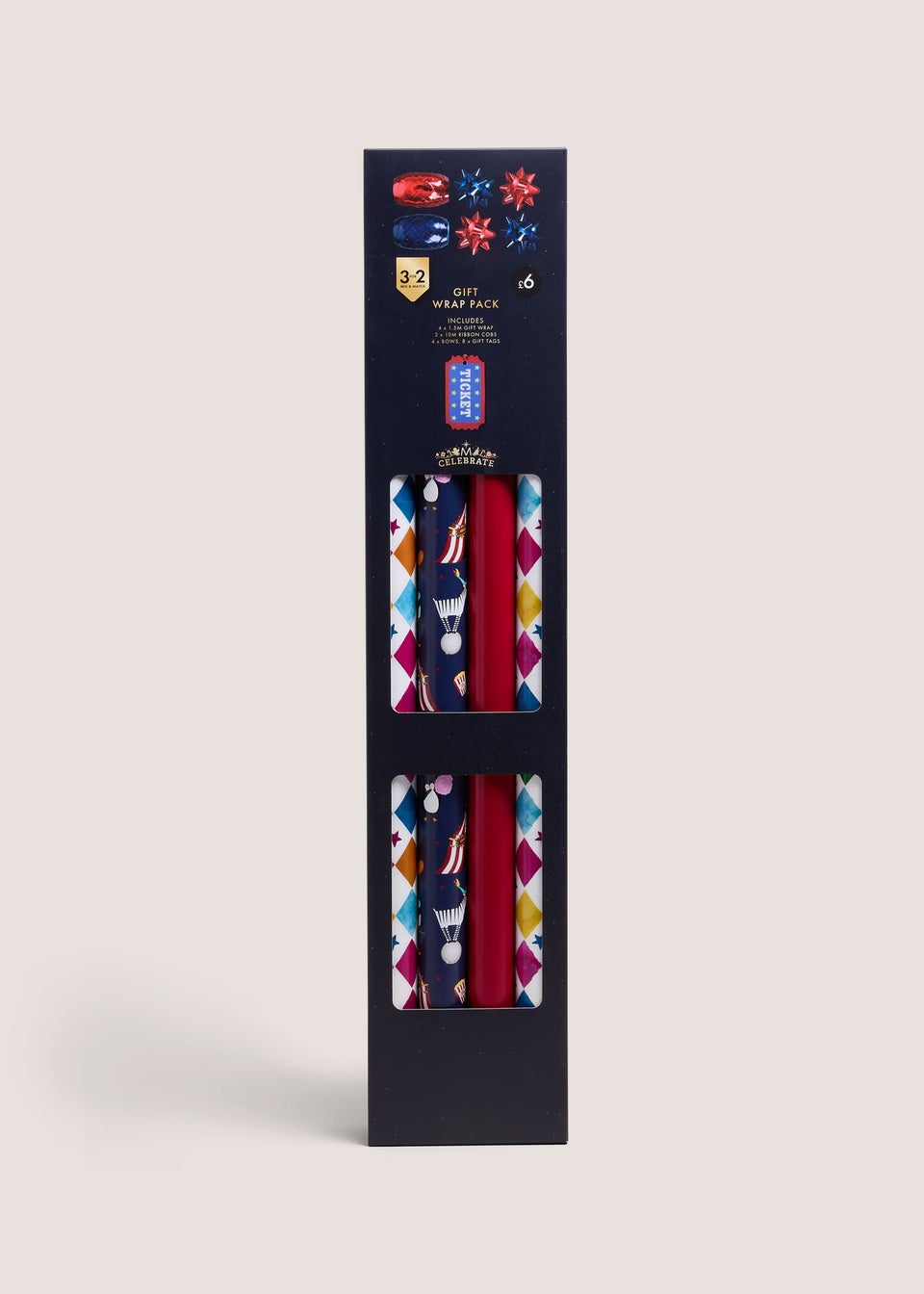 Multicolour Razzmatazz Gift Wrap