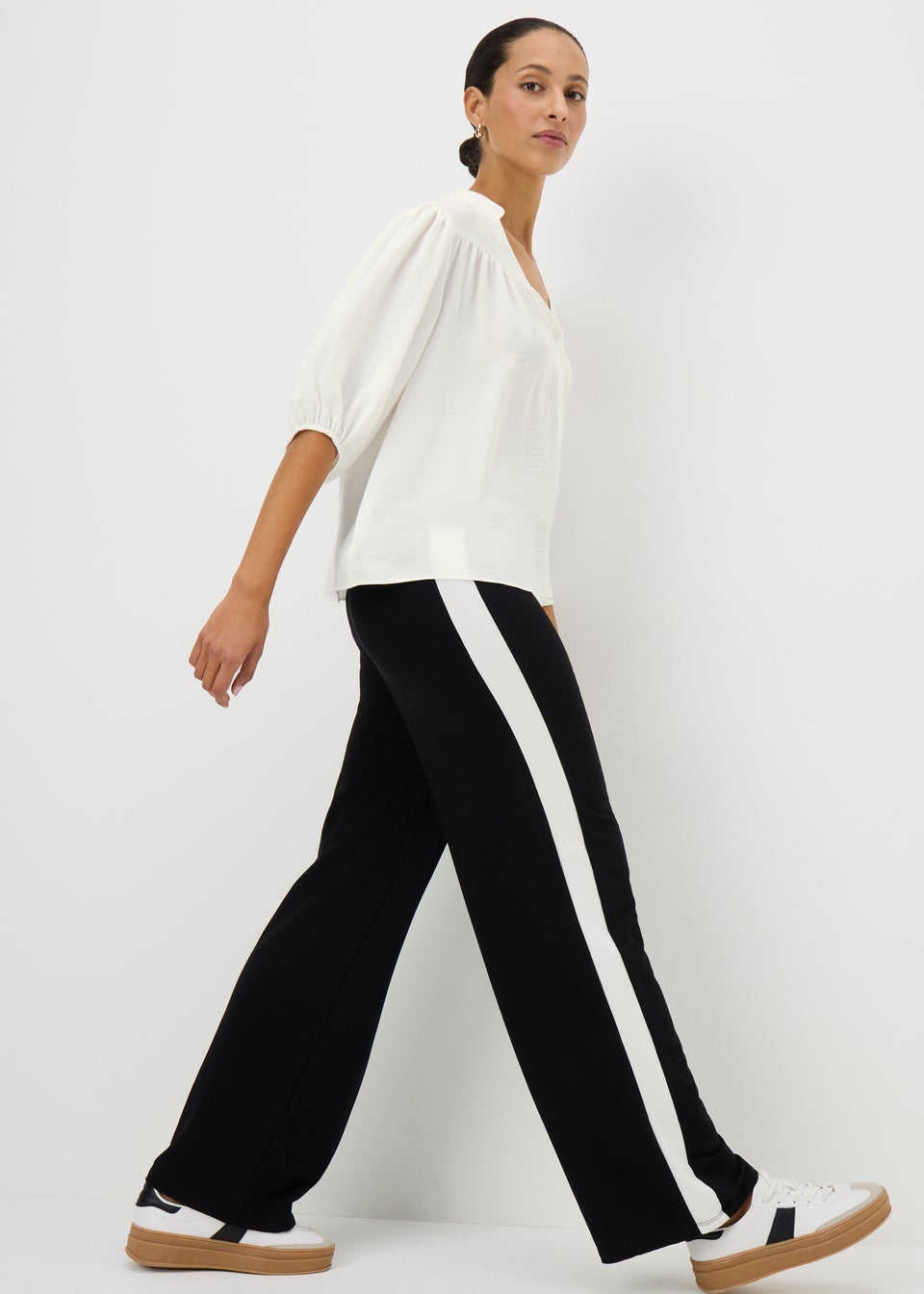 White Batwing Blouse