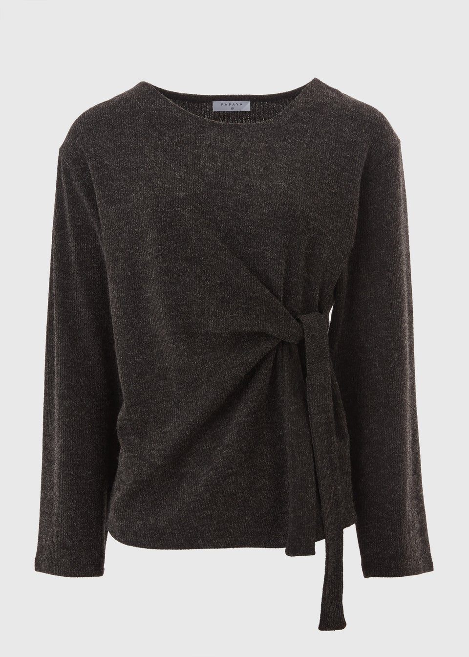 Grey Knitted Knot Jumper