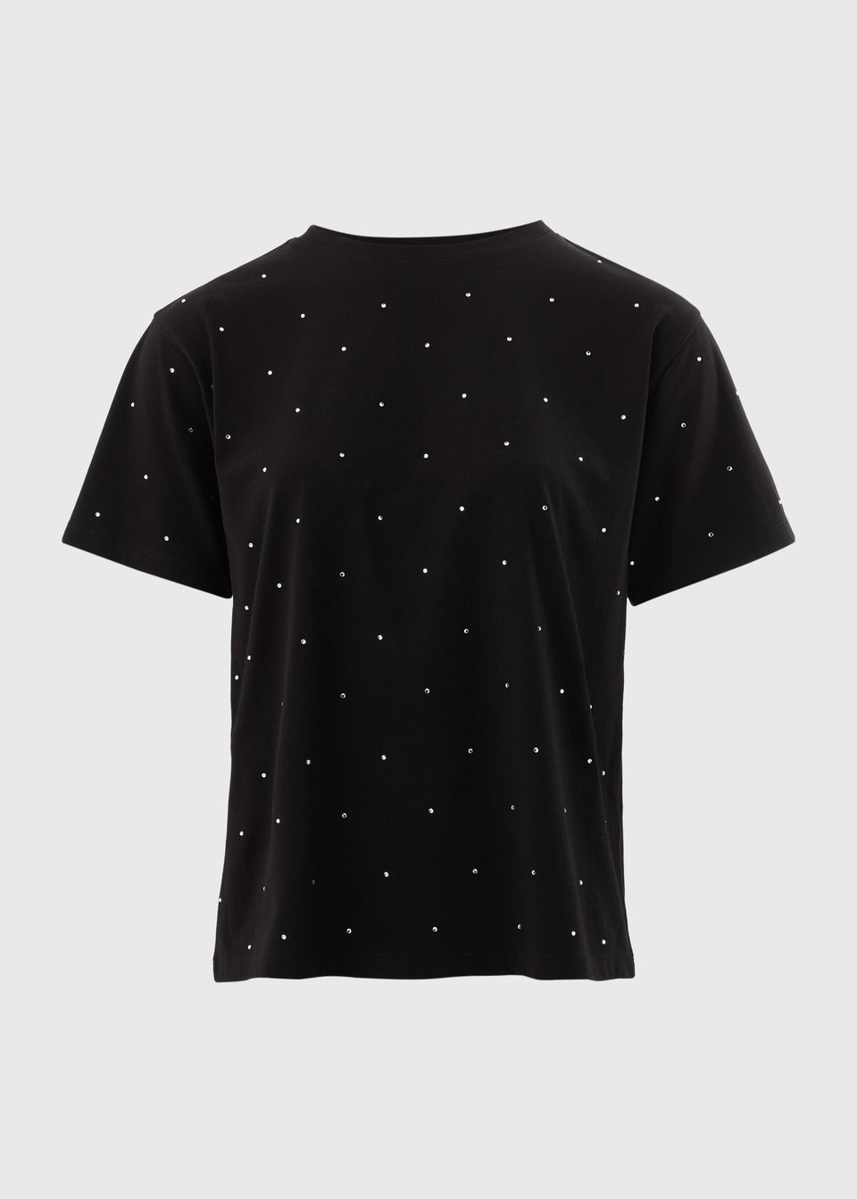 Black Embellished T-Shirt