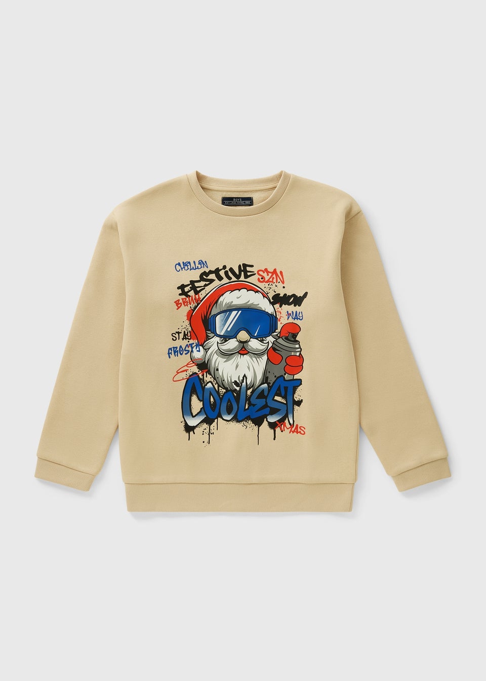 Boys Stone Coolest Santa Sweatshirt (7-15yrs)