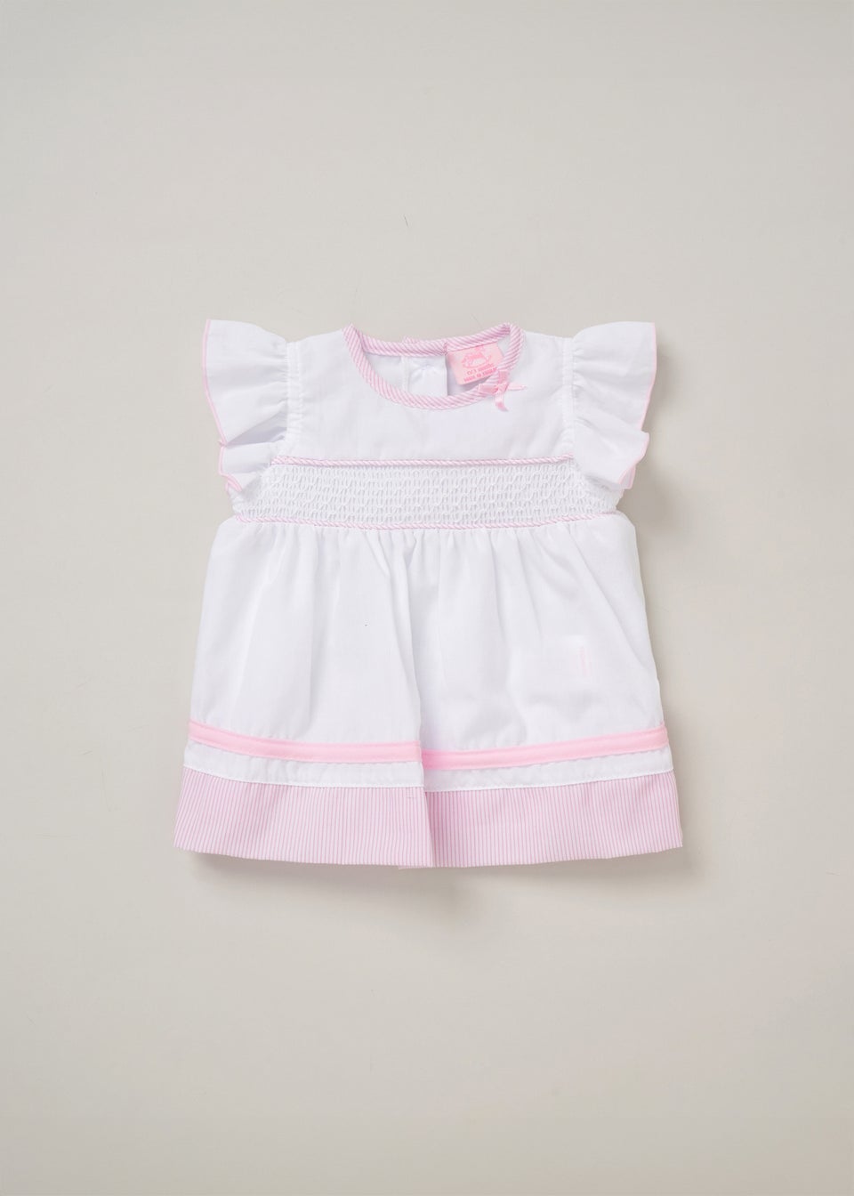 Rock a Bye Baby Two Pack Dress Knickers & Bow Headband Outfit Set (9-24 mnths)
