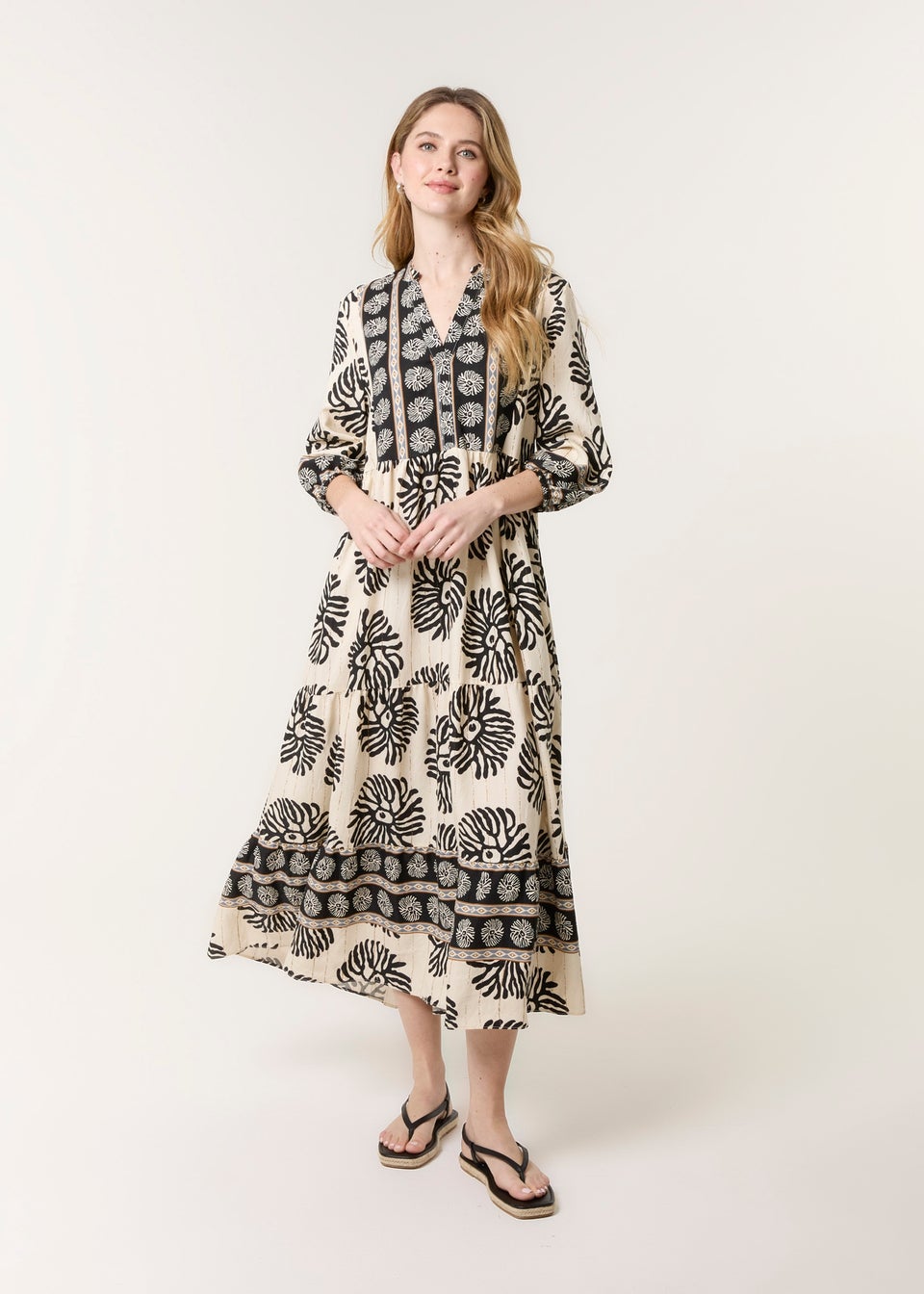 Blue Vanilla Black Oversized Smock Dress