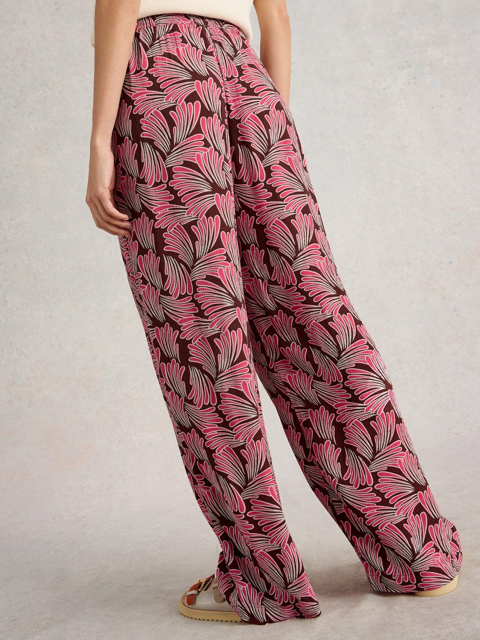 Belle Crinkle Hose mit weitem Bein