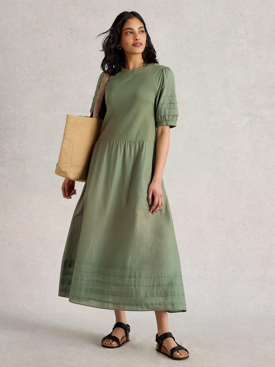 Kleid Claudia aus Materialmix
