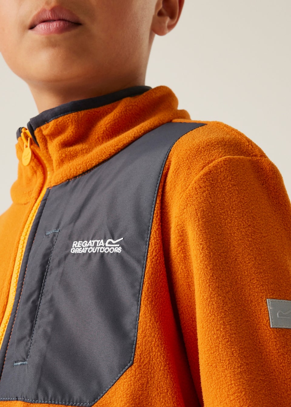 Regatta Apricot Fox Kids Frankie Anti-Pill Symmetry Fleece (3- 16 Yrs)