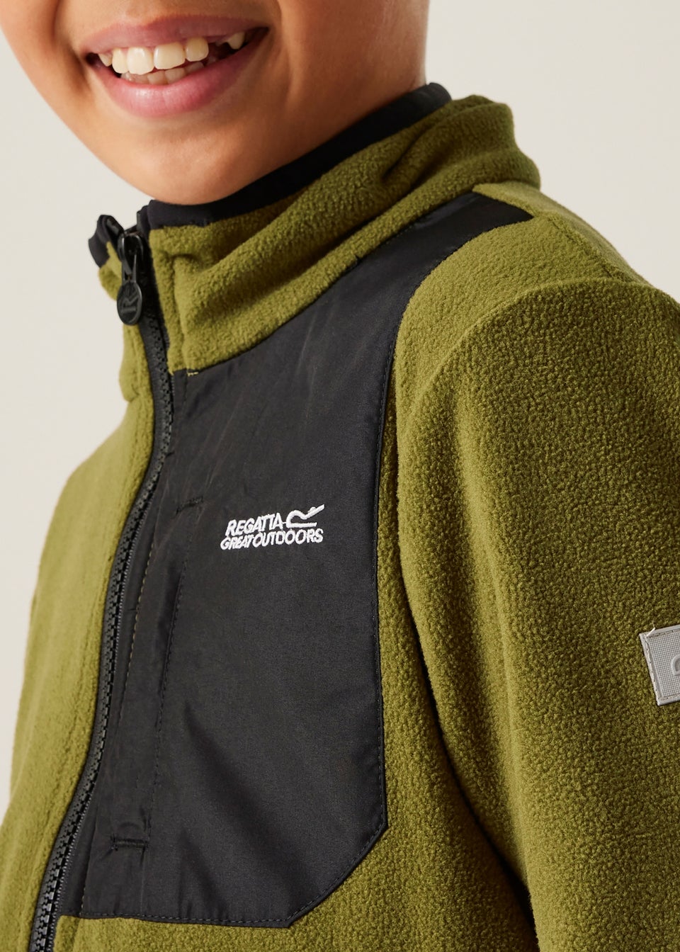 Regatta Forest Green Nephrite Kids' Frankie Anti-Pill Symmetry Fleece (3- 16 Yrs)