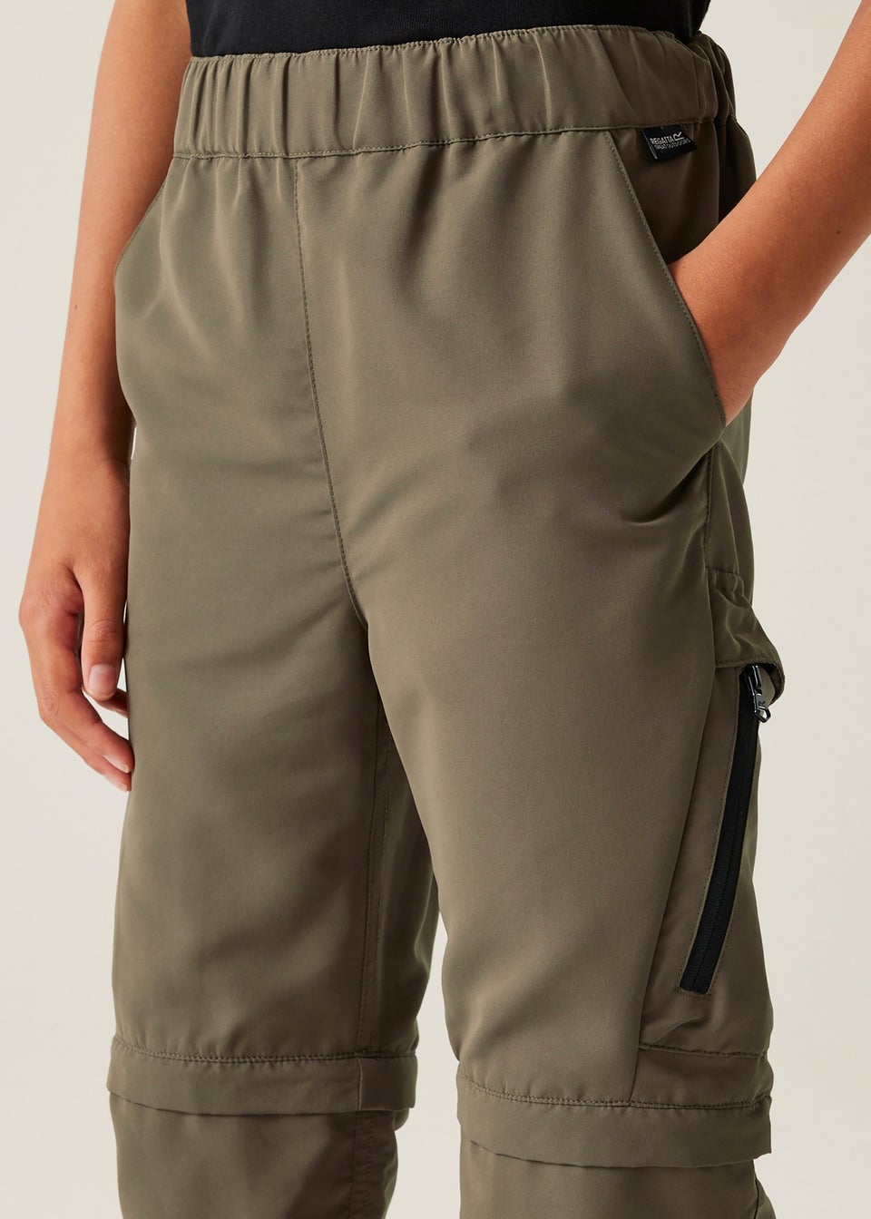 Regatta Mocha Treetop Kids' Sorcer III Lightweight Trousers (3- 16 Yrs)