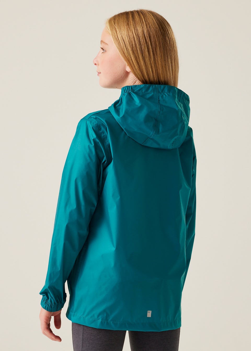 Regatta Teal Icy Morn Kids Pack-It III Waterproof Breathable Isolite Jacket (3- 16 yrs)