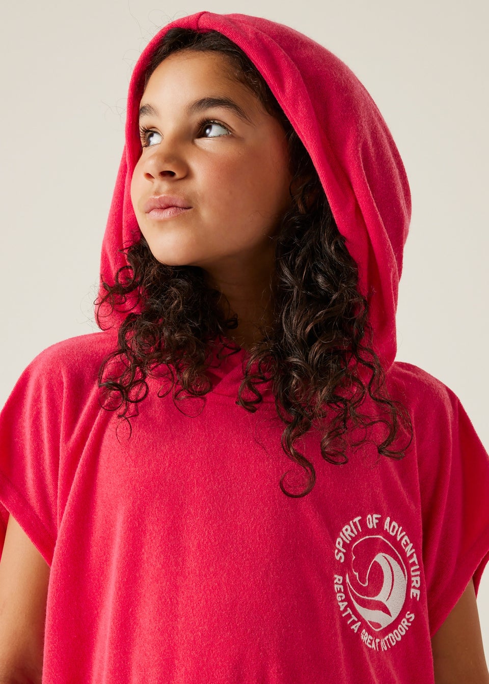 Regatta Pop Peach Bloom Kids Towel II Robe (3- 13 Yrs)