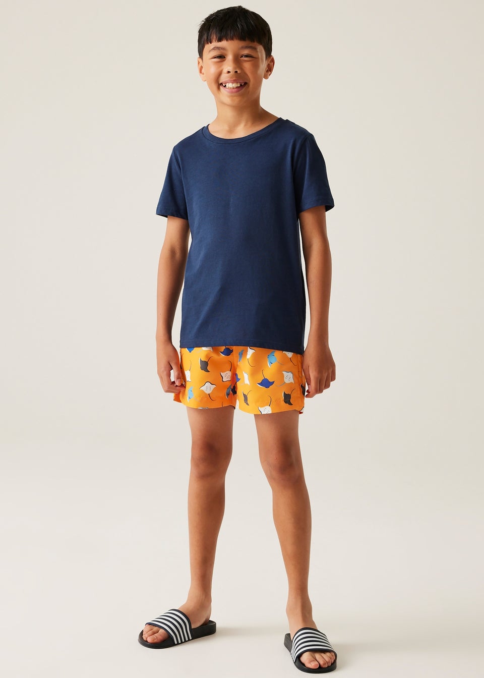 Regatta Bright Marigold Stingray Kids Skander III Swim Shorts (3- 16 Yrs)