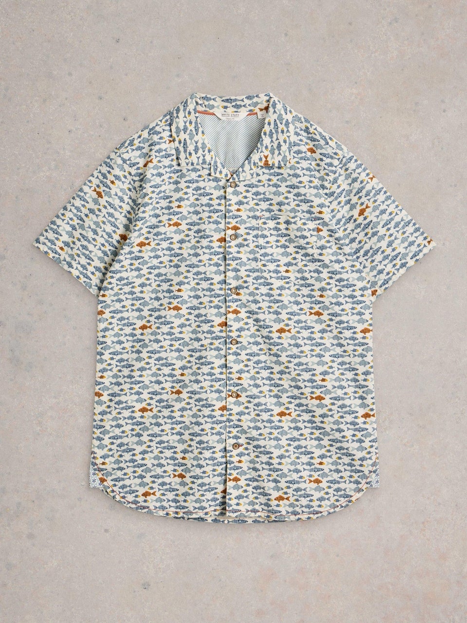 Hemd Hayle mit Fischprint