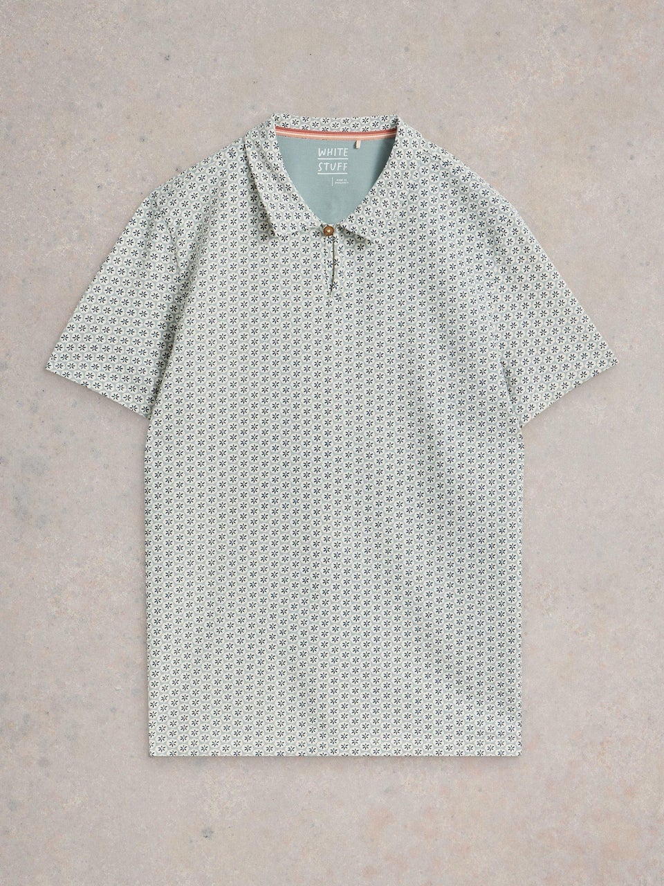 Polohemd mit Geo-Print