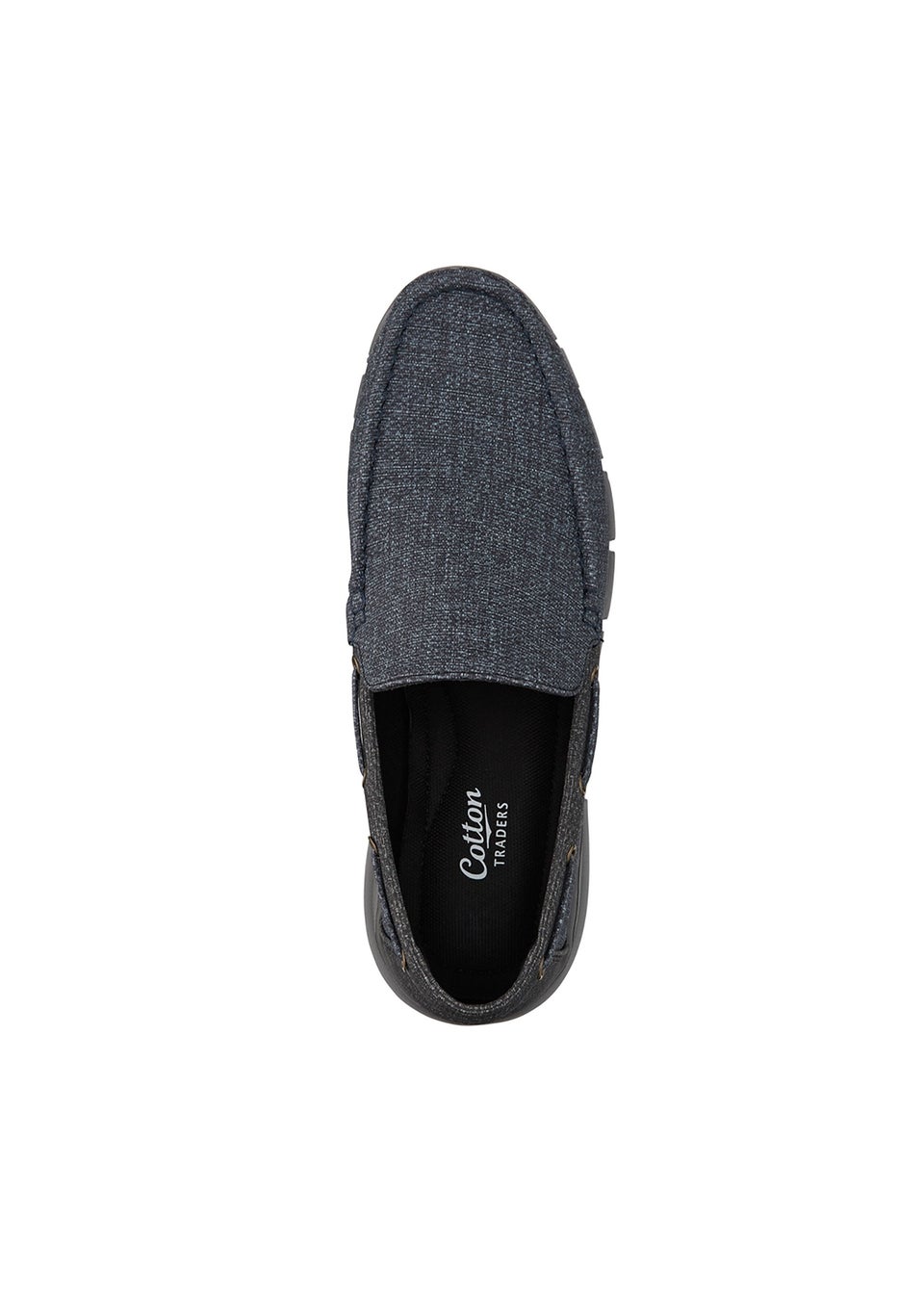 Cotton Traders Dark Blue Lightweight Slip On Shoes