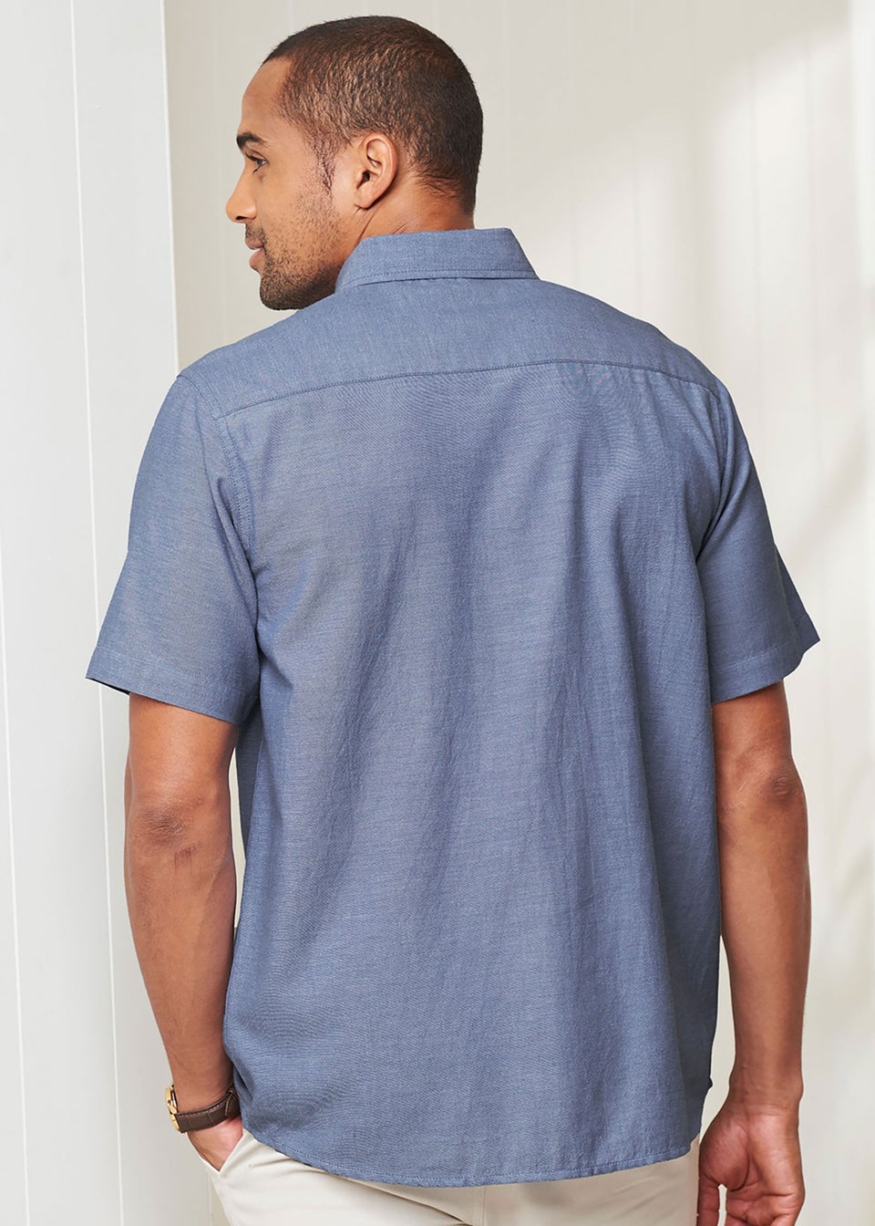 Cotton Traders Airforce Short Sleeve Summer Shirt