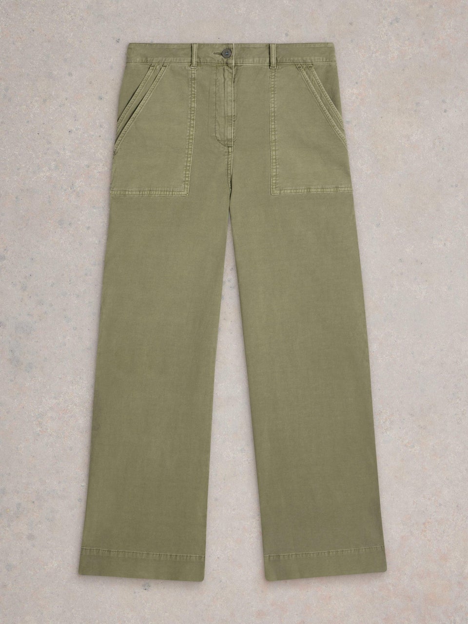 Chinohose Twister mit weitem Bein