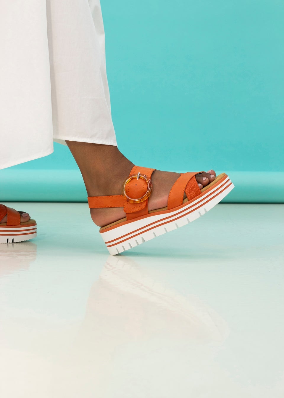 Lunar Orange Elise Sandal