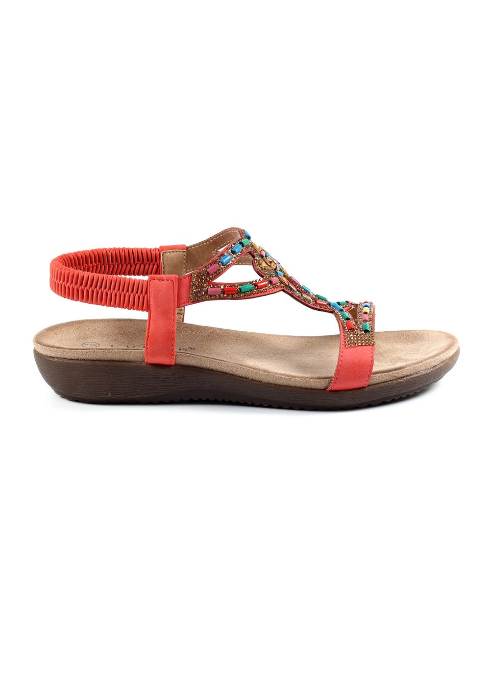 Lunar Orange Mariella Sandal