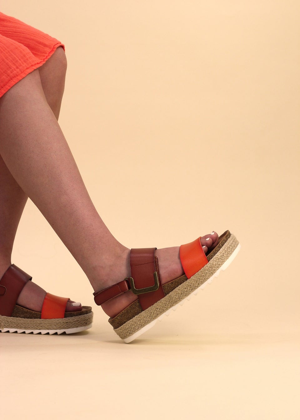 Lunar Orange Deanna II Sandal