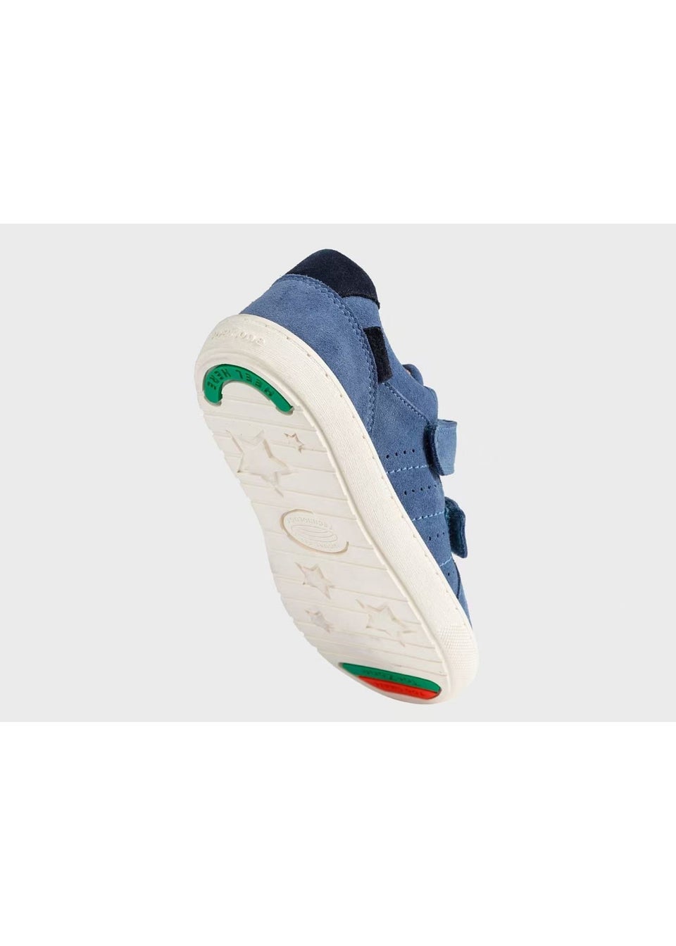 ToeZone Girls Blue Eden Suede Rip Tape Trainers