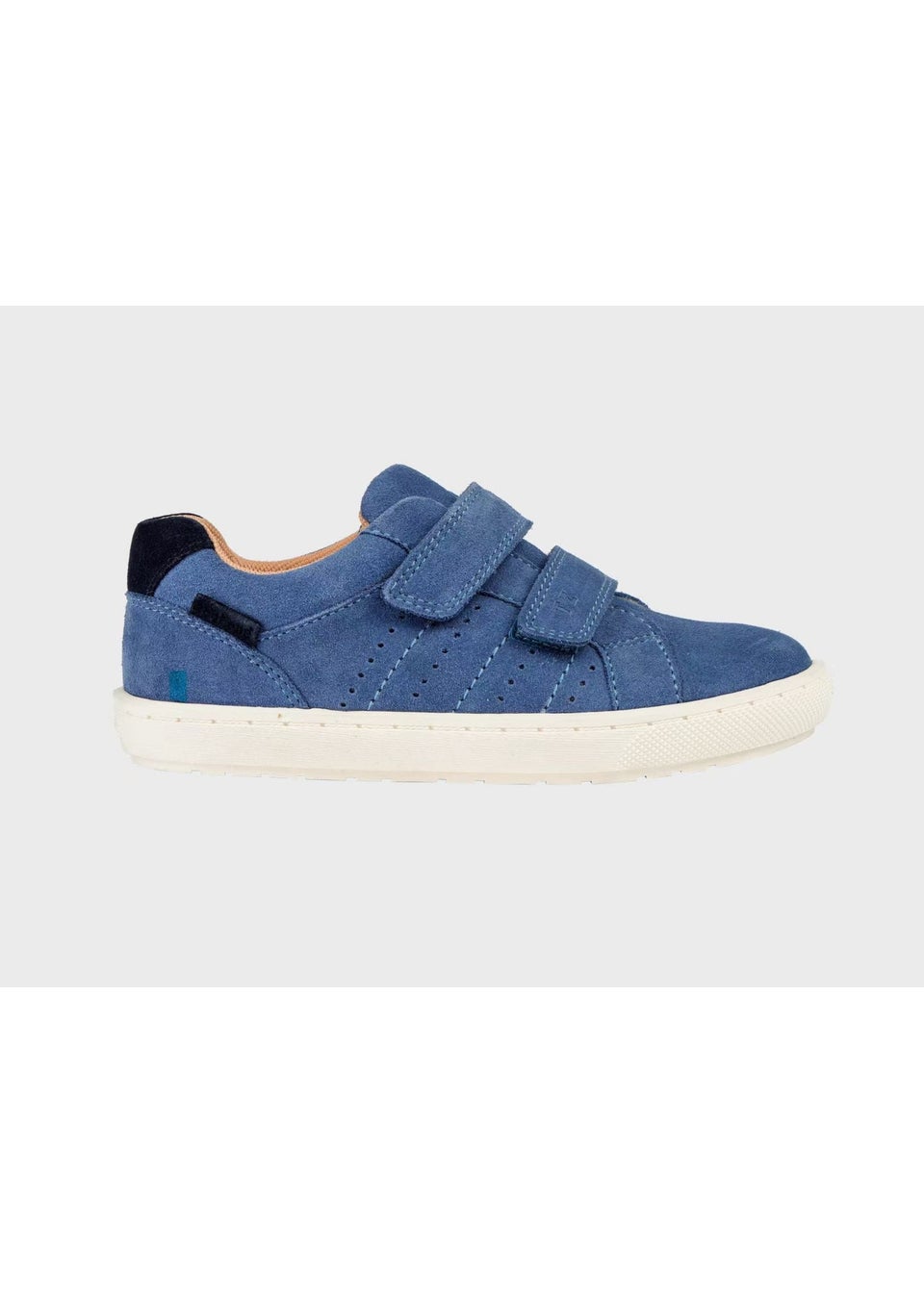 ToeZone Girls Blue Eden Suede Rip Tape Trainers