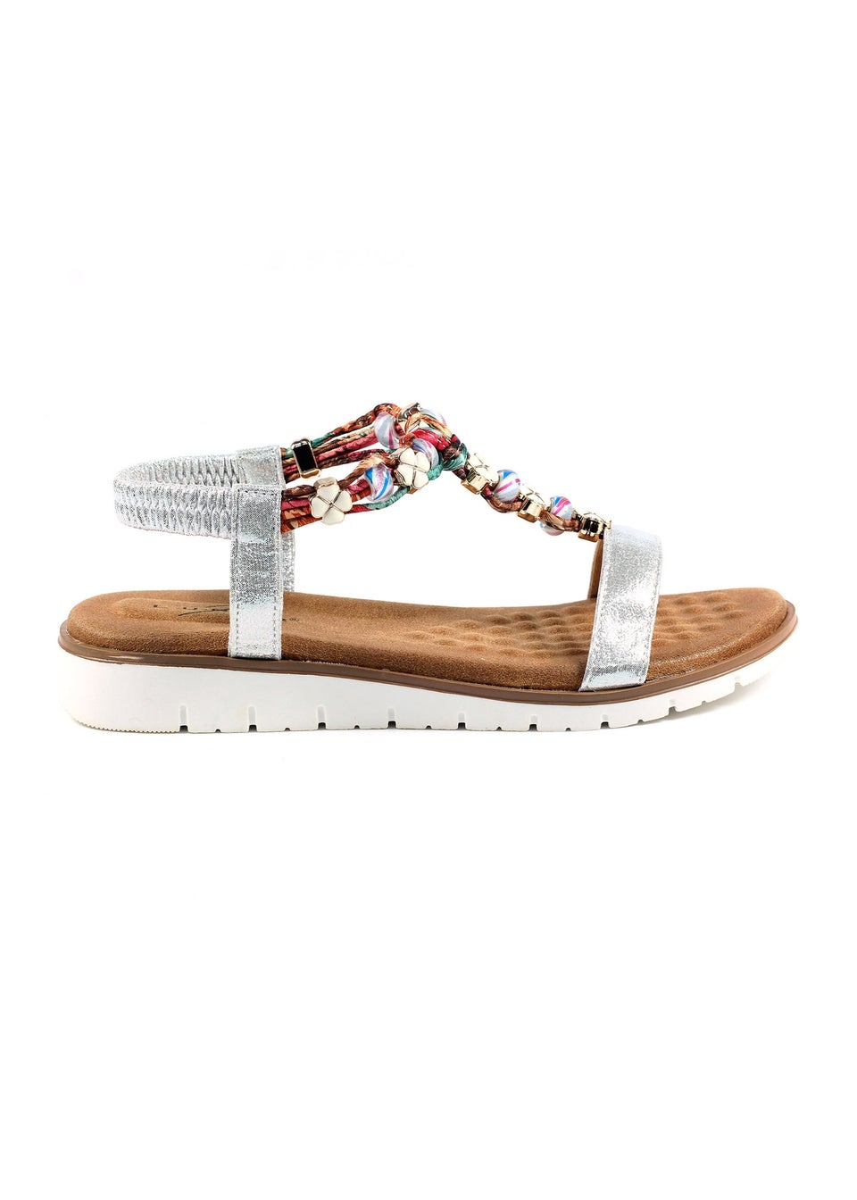 Lunar Silver Tempo Sandal