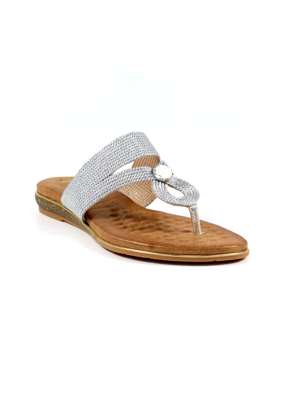 Lunar Silver Ezra Sandal