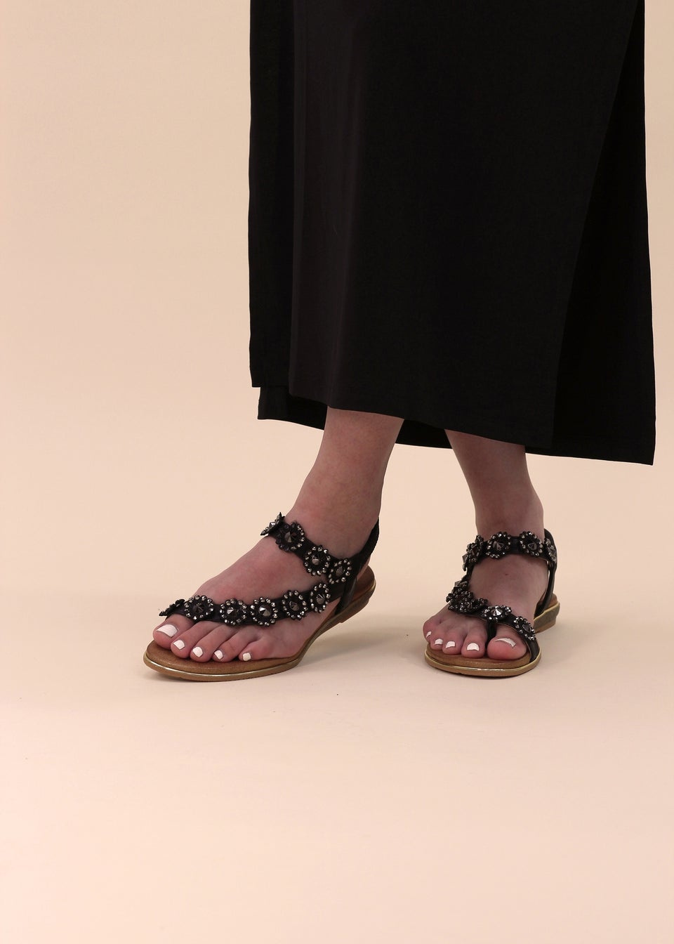Lunar Black Charlotte II Sandal