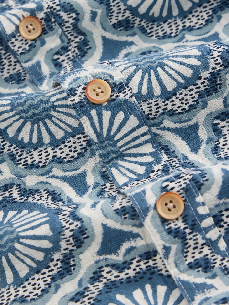 Hemd Finsbury mit Kachelprint