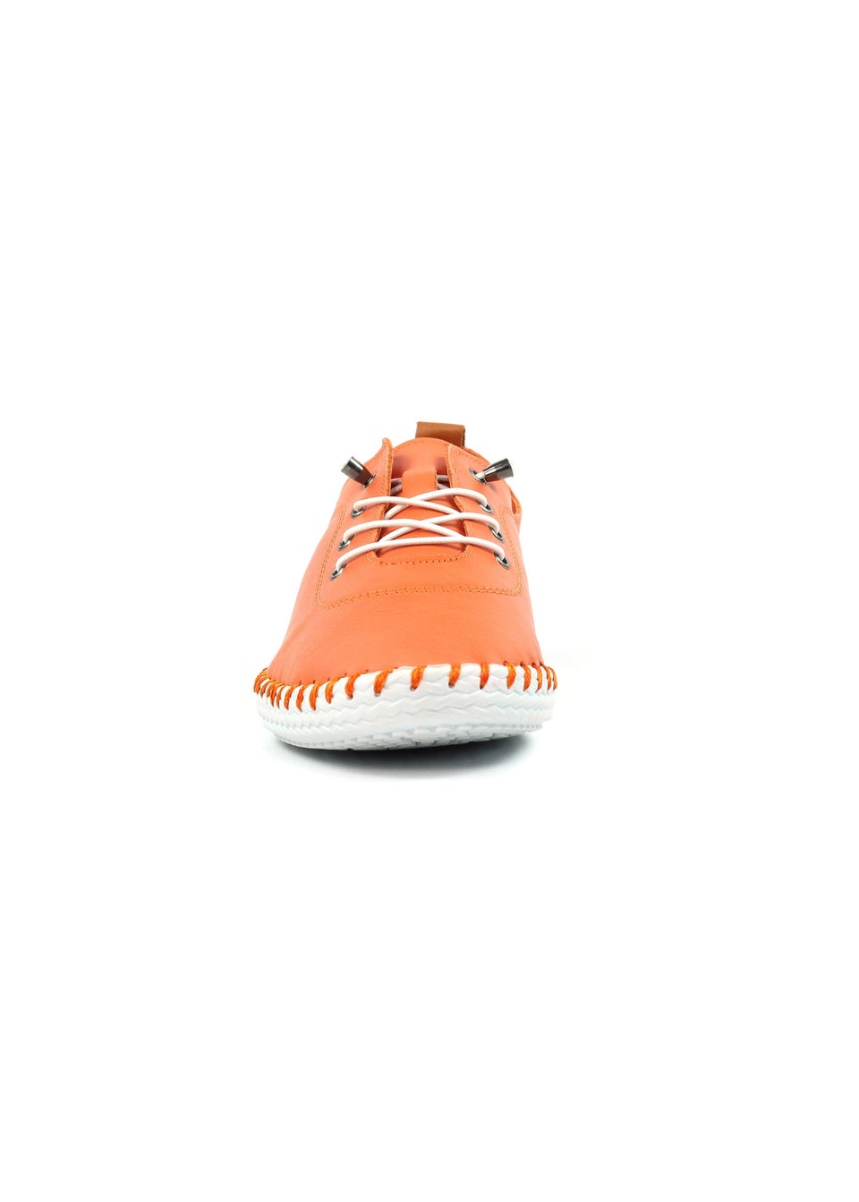 Lunar Orange St Ives Plimsoll