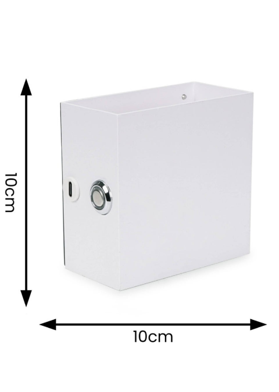ValueLights Marx White Rechargeable Easy Fit Wireless Wall Light