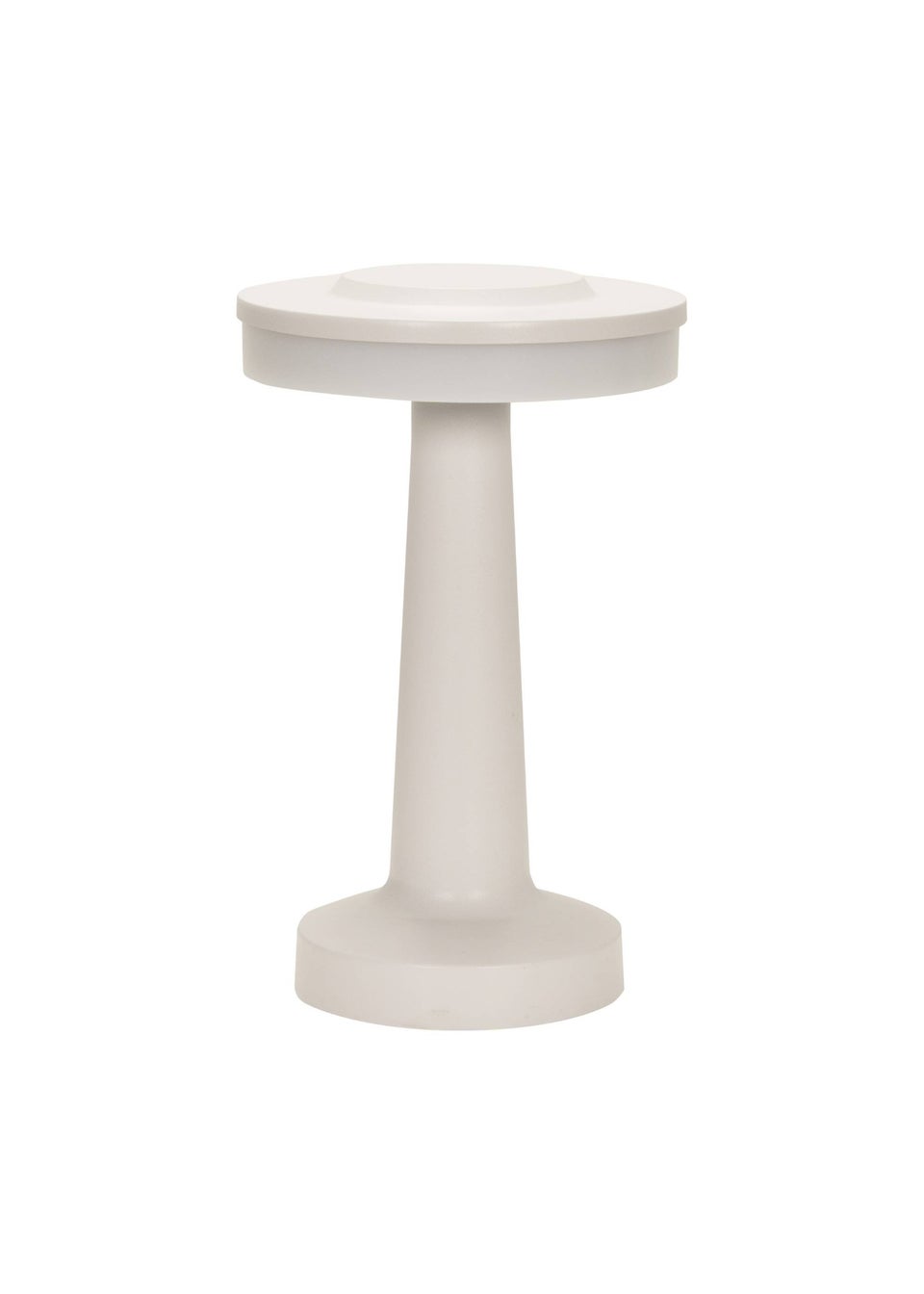 ValueLights Troy Matte White LED Rechargeable Dimmable Touch Table Lamp