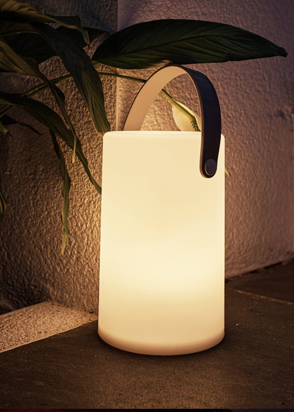 ValueLights Daomu IP44 Colour Changing Rechargeable Lantern Table Lamp Light