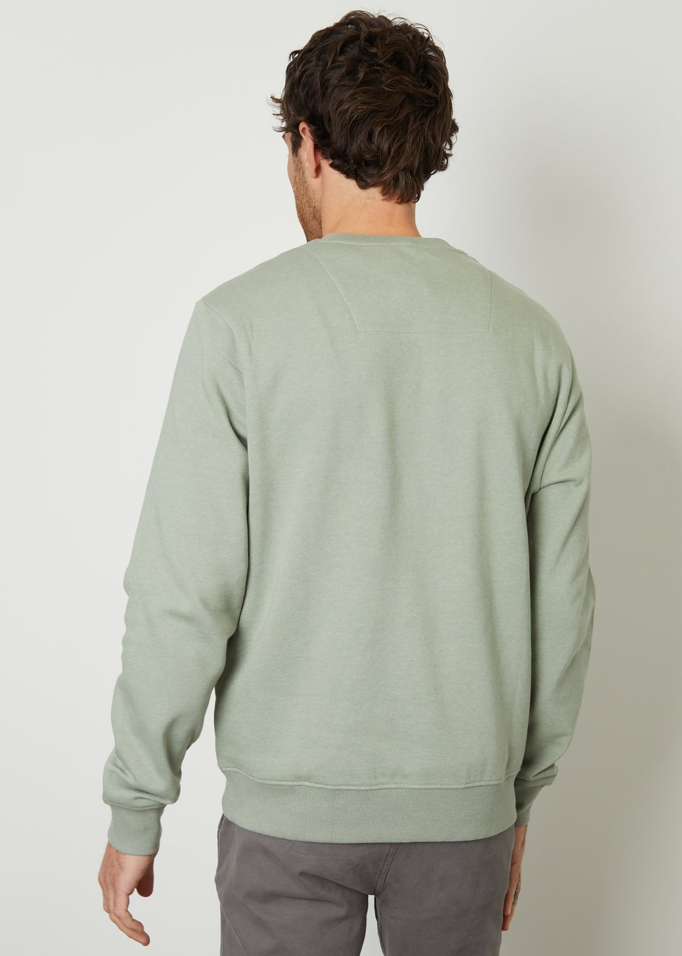 Threadbare Soft Green Cotton Blend Satsuma Crew Neck Sweatshirt