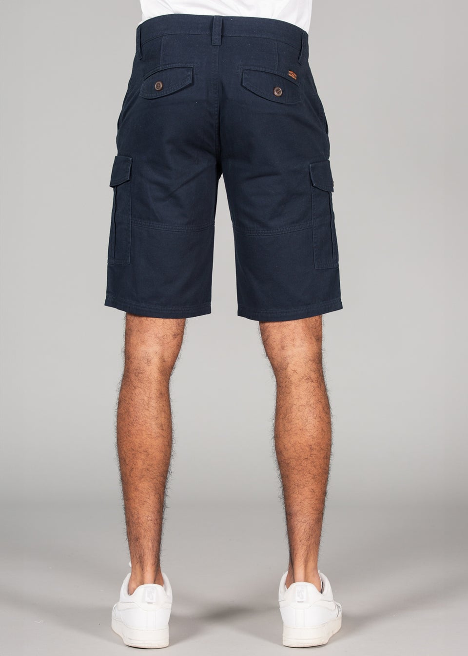 Tokyo Laundry Navy Cotton Cargo Shorts