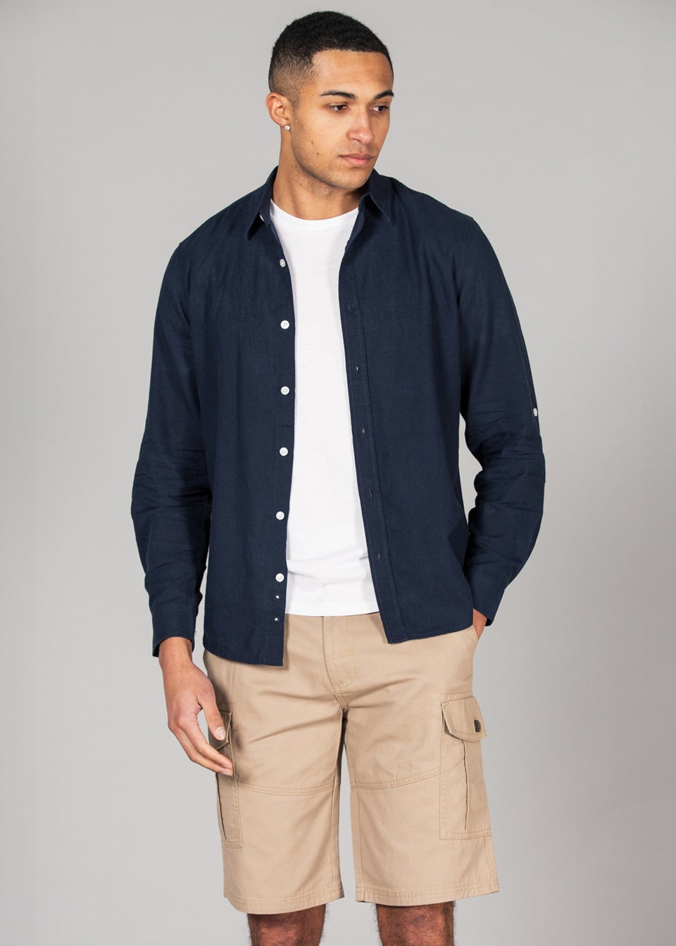 Tokyo Laundry Stone Cotton Cargo Shorts